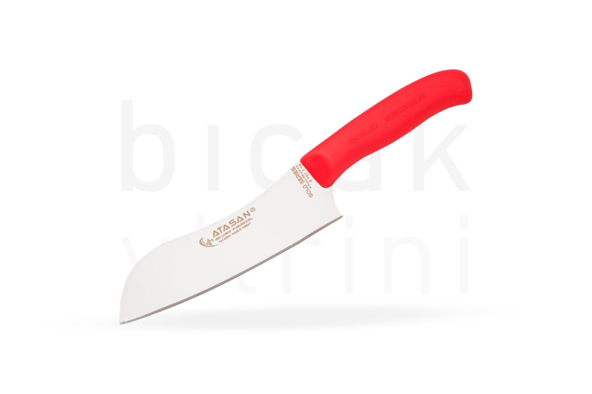 Gold Seri Eğri Santoku Şef Bıçağı Düz - Görsel 3