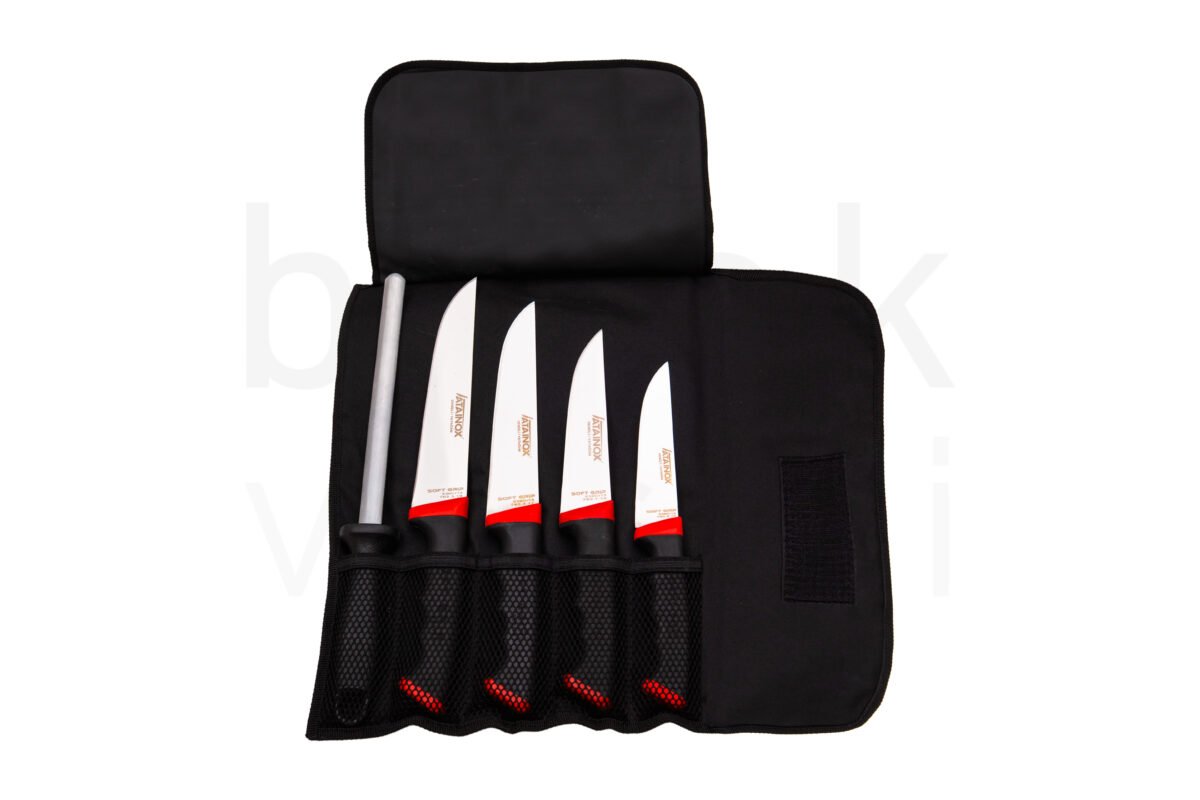 040-2 Soft Grip Seri Çantalı Bıçak Seti - Görsel 1