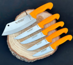 Gold Seri Şef, Kasap, Mutfak, Kurban 4'lü Bıçak Seti - Gold Seri Kuzu Satırı (5 Parça)