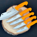 Gold Seri Şef, Kasap, Mutfak, Kurban 4'lü Bıçak Seti - Gold Seri Kuzu Satırı (5 Parça)