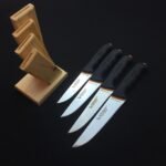 Ahşap Takozlu Platinium Seri 4'lü Bıçak Seti