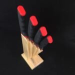 Ahşap Takozlu Soft Grip Seri 4'lü Bıçak Seti - Görsel 3