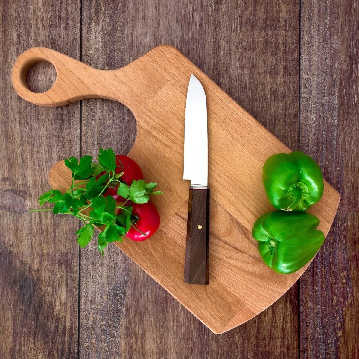 WhatsApp Image 2024-03-27 at 9.42.37 PM Özel Üretim Ahşap Kabza Mutfak Bıçağı - Görsel 3