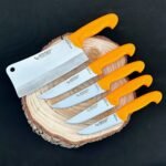 Gold Seri 4'lü Şef, Kasap, Mutfak Kurban Bıçak Seti - Gold Seri Satır No:2 - 2