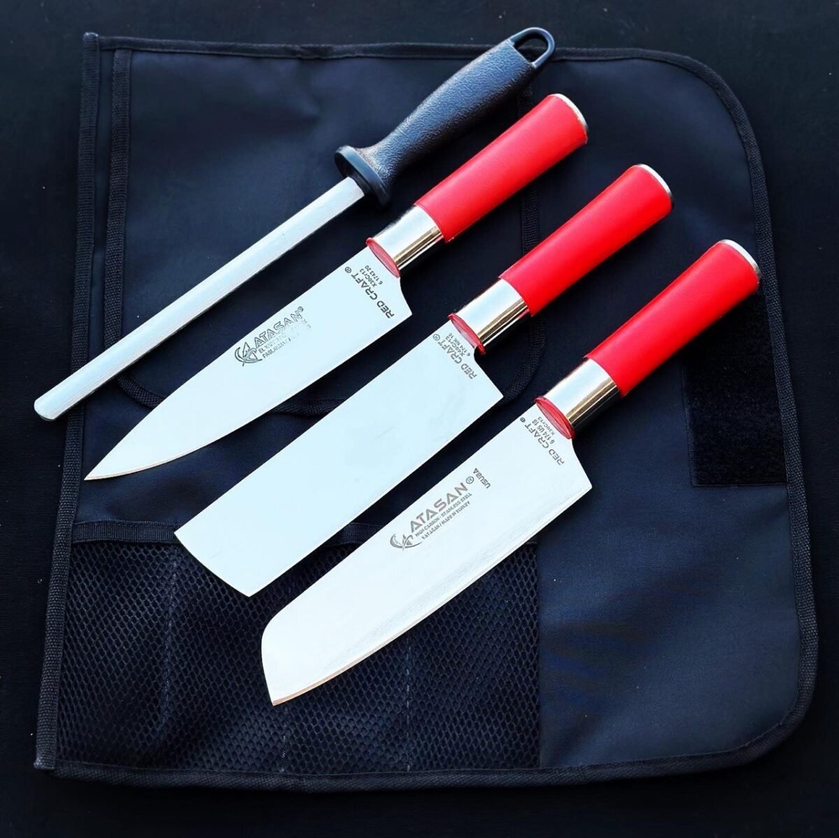 Red Craft Şef Çantalı Bıçak Seti - 2 - Görsel 1