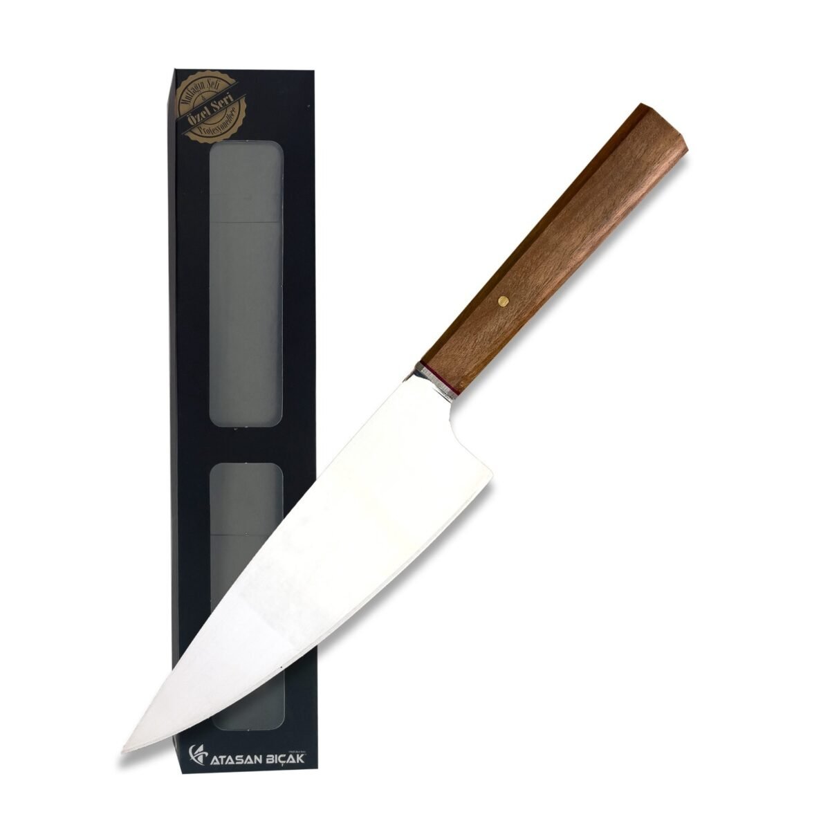 şef1 Ahşap Kabza Miyabi Şef Bıçağı - Görsel 1