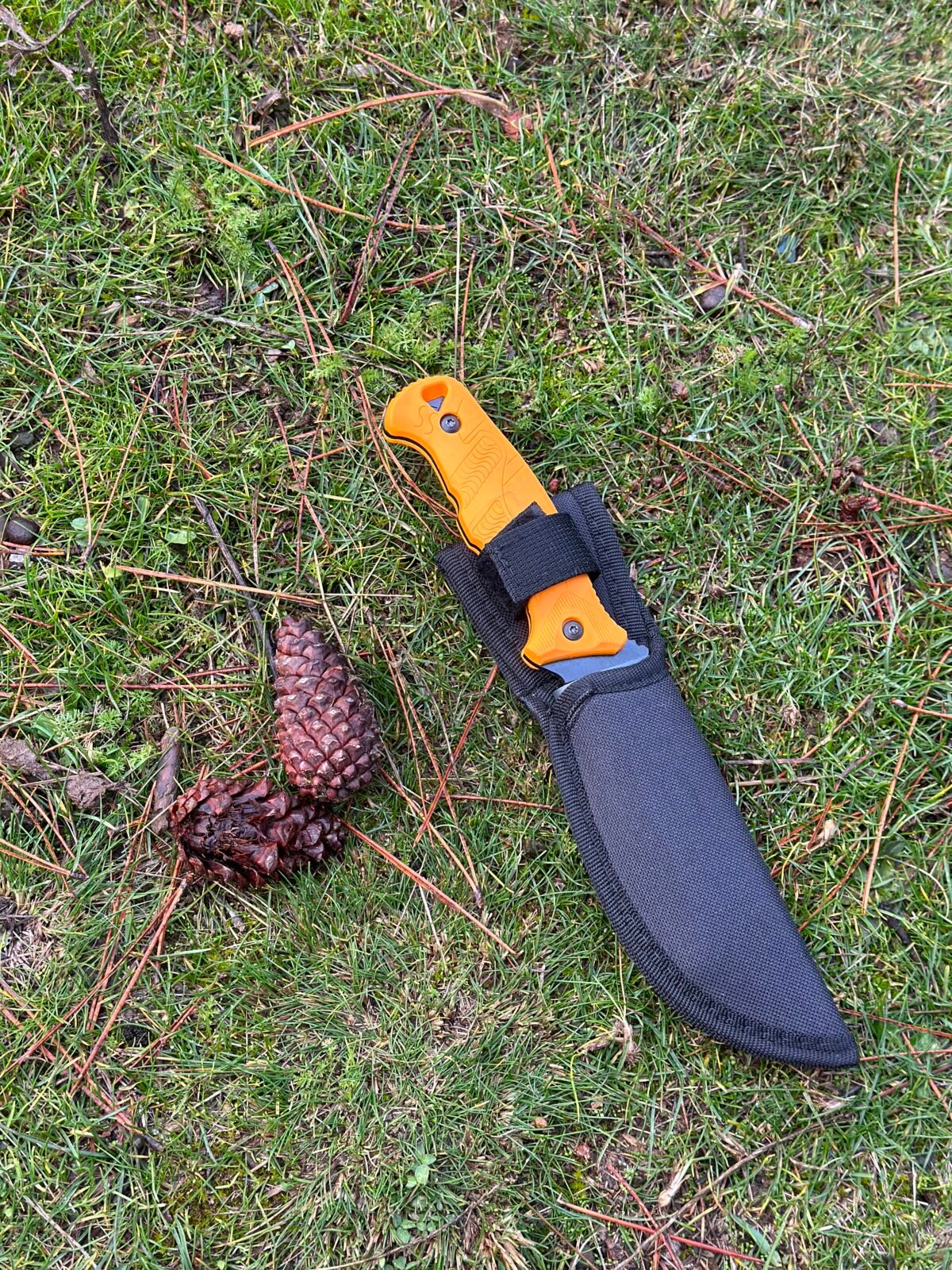 Katoferez Kaplama Plastik Kabza Kamp & Av Bıçağı – 9002 - Görsel 2