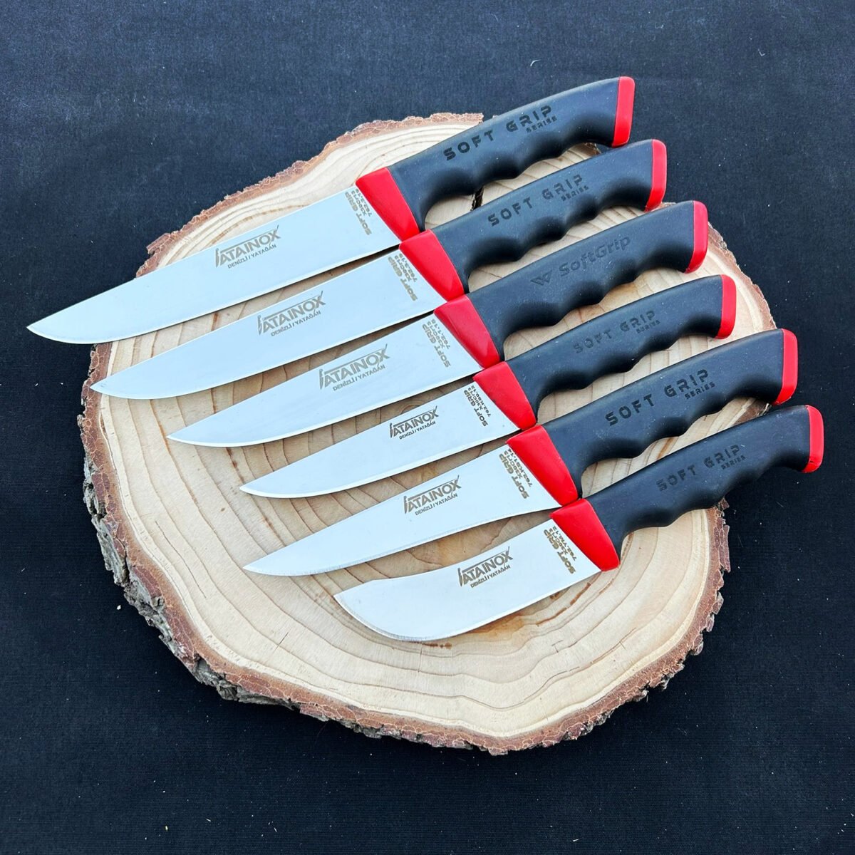 36A5DAB5-8D85-4F1F-9E5E-201CCF331EAA Soft Grip Seri 6’lı Bıçak Seti - Görsel 1