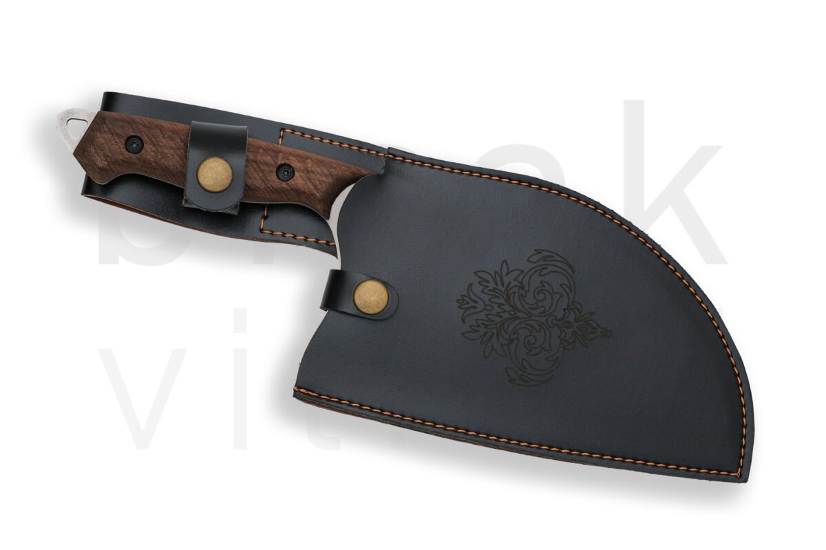 Ceviz Kabza Almazan Model Şef, Kasap, Mutfak, Kamp, Piknik Bıçağı - Görsel 3