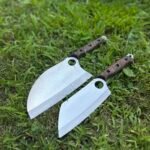 Ceviz Kabza Almazan Model Şef Bıçağı - Ceviz Kabza Satır Model Şef Bıçağı