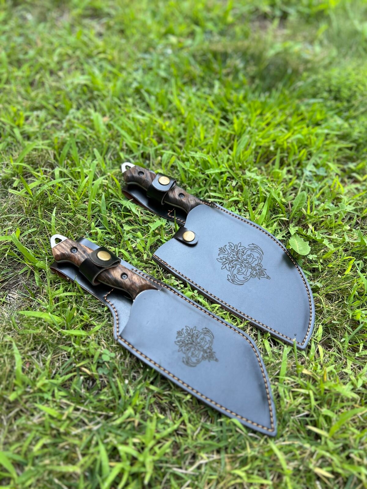 Ceviz Kabza Almazan Model Şef Bıçağı - Ceviz Kabza Satır Model Şef Bıçağı - Görsel 2