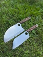 Verzalit Kabza Almazan Model Şef, Kasap, Mutfak, Piknik Bıçağı - Verzalit Kabza Satır Model Şef, Kasap, Mutfak, Piknik Bıçağı