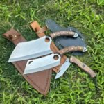 Verzalit Kabza Almazan Şef Bıçağı - Verzalit Kabza Satır Model Şef Bıçağı - Sırttan Kilitli Yaylı Çakı