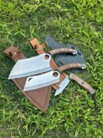 Verzalit Kabza Almazan Şef Bıçağı - Verzalit Kabza Satır Model Şef Bıçağı - Sırttan Kilitli Yaylı Çakı