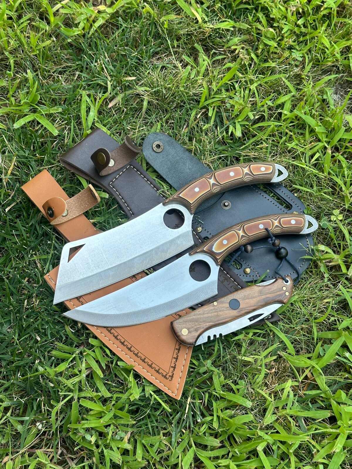 Verzalit Kabza Satır Model Şef Bıçağı – Verzalit Kabza Şef Bıçağı - Sırttan Kilitli Yaylı Çakı - Görsel 2