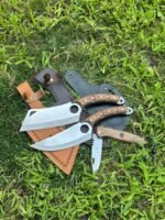 Verzalit Kabza Satır Model Şef Bıçağı – Verzalit Kabza Şef Bıçağı - Sırttan Kilitli Yaylı Çakı