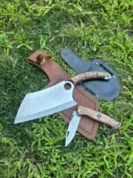 Verzalit Kabza Almazan Şef Bıçağı - Sırttan Kilitli Yaylı Çakı