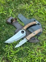 Verzalit Kabza Şef Bıçağı - Sırttan Kilitli Yaylı Çakı - Görsel 3