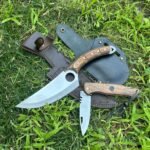 Verzalit Kabza Şef Bıçağı - Sırttan Kilitli Yaylı Çakı