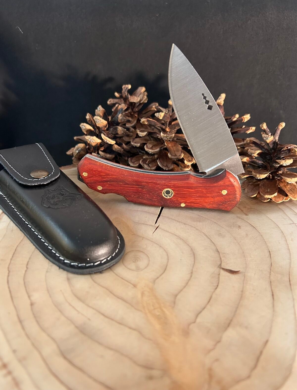 Sırttan Kilitli Paduk Saplı Yaylı Kamp Çakısı, Av Çakısı, Outdoor Çakı, Katlanır Çakı - Görsel 3