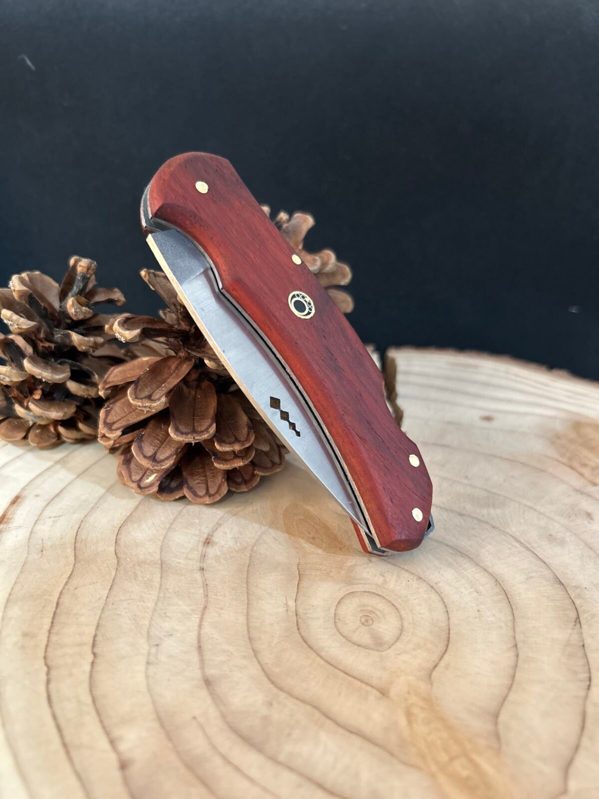 Sırttan Kilitli Paduk Saplı Yaylı Kamp Çakısı, Av Çakısı, Outdoor Çakı, Katlanır Çakı - Görsel 5