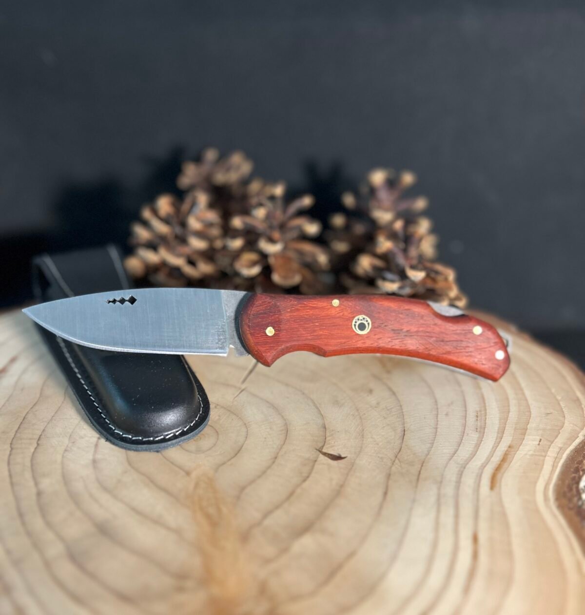 Sırttan Kilitli Paduk Saplı Yaylı Kamp Çakısı, Av Çakısı, Outdoor Çakı, Katlanır Çakı - Görsel 4