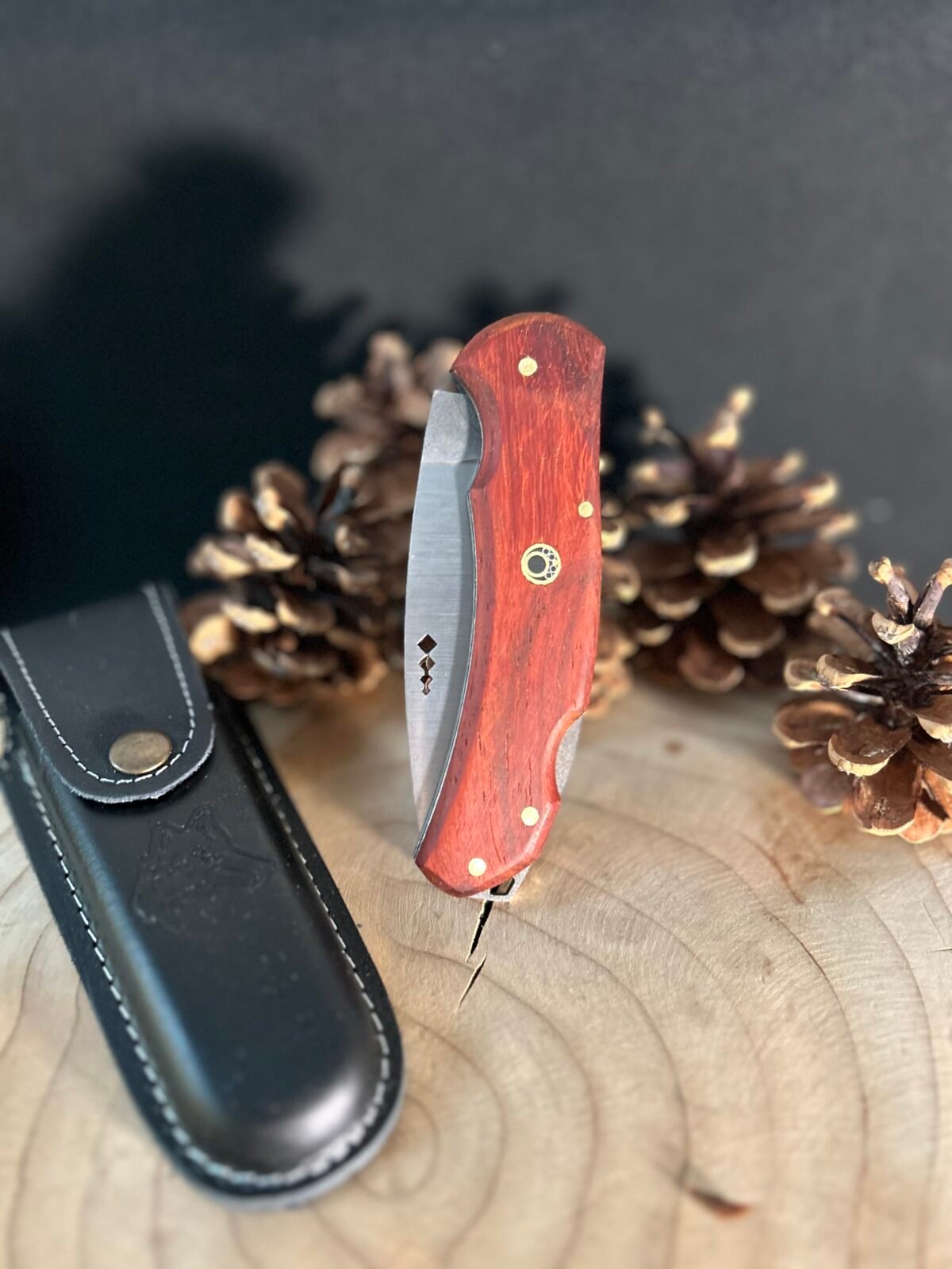 Sırttan Kilitli Paduk Saplı Yaylı Kamp Çakısı, Av Çakısı, Outdoor Çakı, Katlanır Çakı - Görsel 2